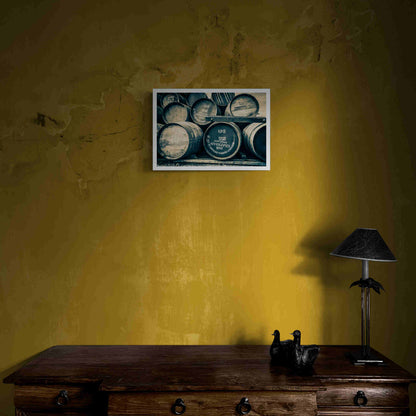 Kilkerran Casks Hahnemühle Photo Rag Print A3 Landscape by Wandering Spirits Global