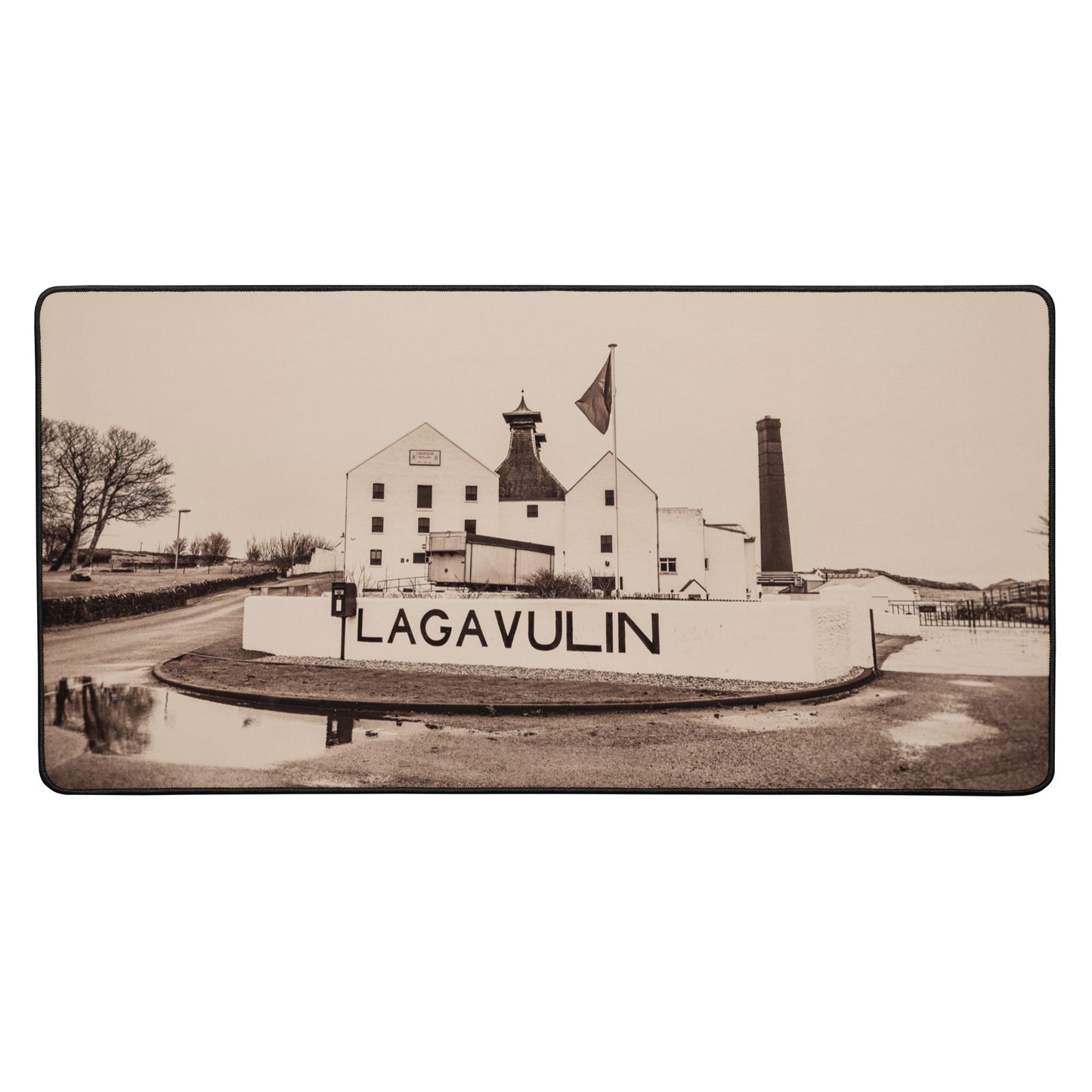 Lagavulin Distillery Sepia Desk Mat 16″×32″