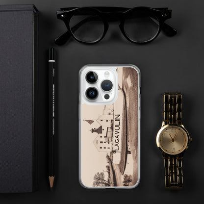 Lagavulin Distillery Sepia MagSafe® clear case for iPhone® iPhone 14 Pro
