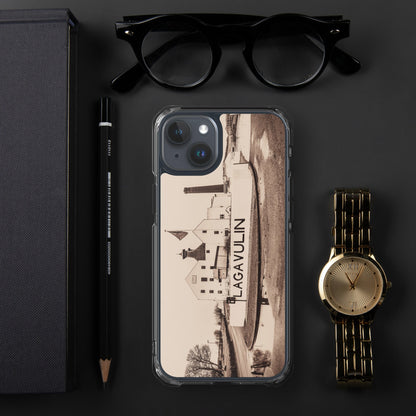 Lagavulin Distillery Sepia MagSafe® clear case for iPhone® iPhone 15 Plus