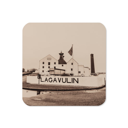 Lagavulin Distillery Sepia Toned Coaster by Wandering Spirits Global