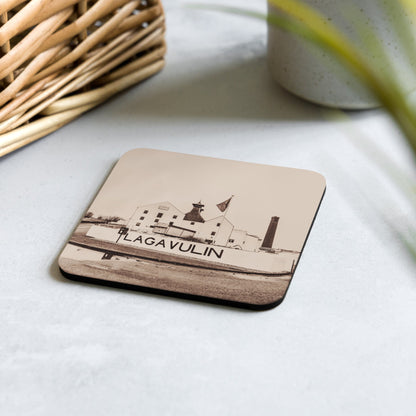 Lagavulin Distillery Sepia Toned Coaster by Wandering Spirits Global