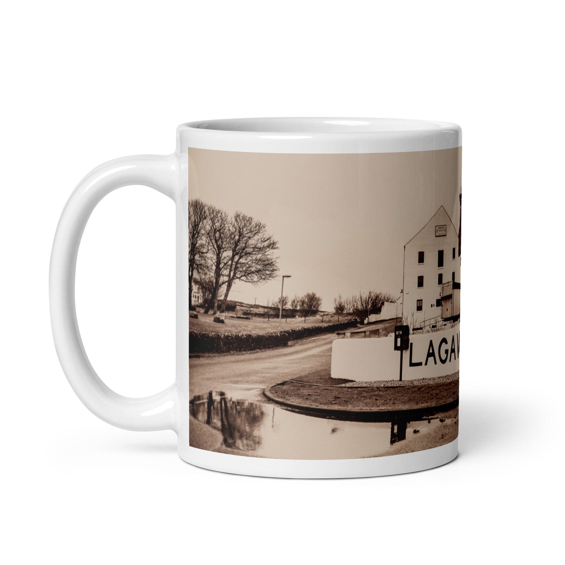 Lagavulin Distillery Sepia Toned Mugs by Wandering Spirits Global