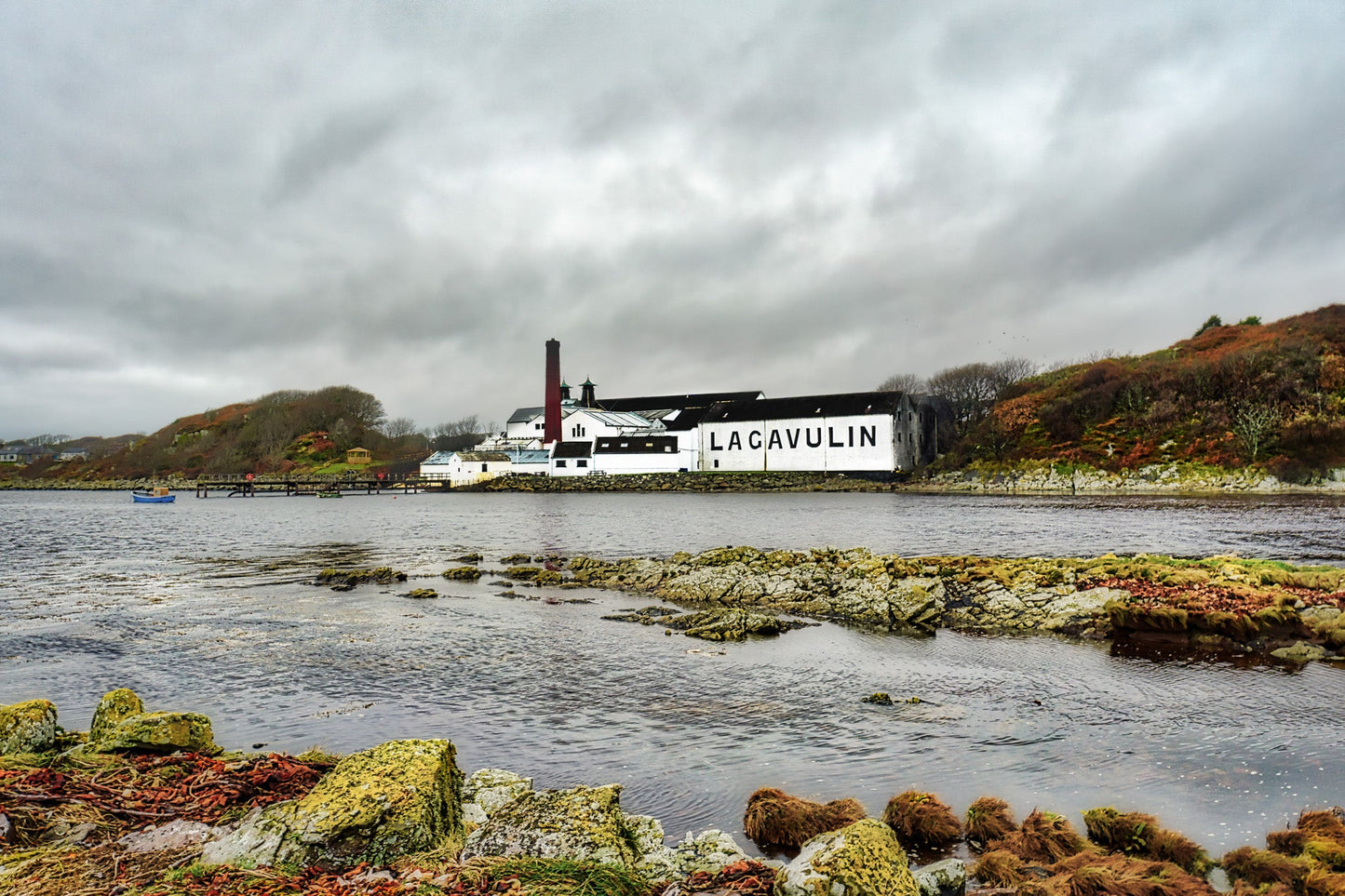 Lagavulin Distillery Soft Colour Framed & Mounted Print