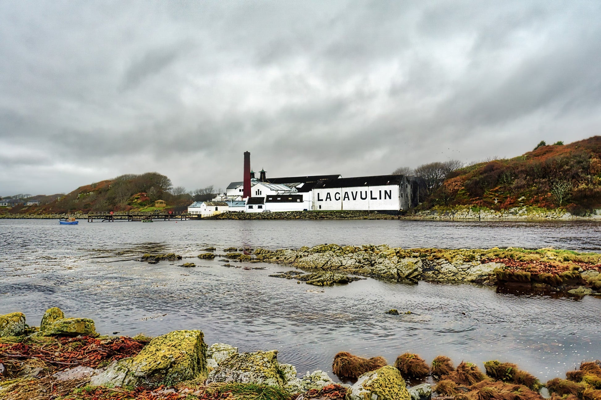 Lagavulin Distillery Soft Colour Framed & Mounted Print