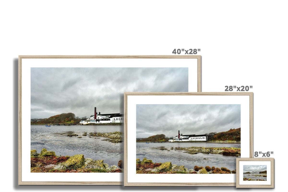 Lagavulin Distillery Soft Colour Framed & Mounted Print by Wandering Spirits Global