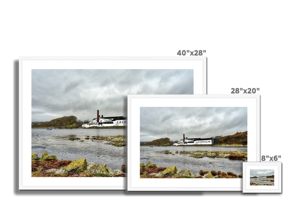 Lagavulin Distillery Soft Colour Framed & Mounted Print by Wandering Spirits Global
