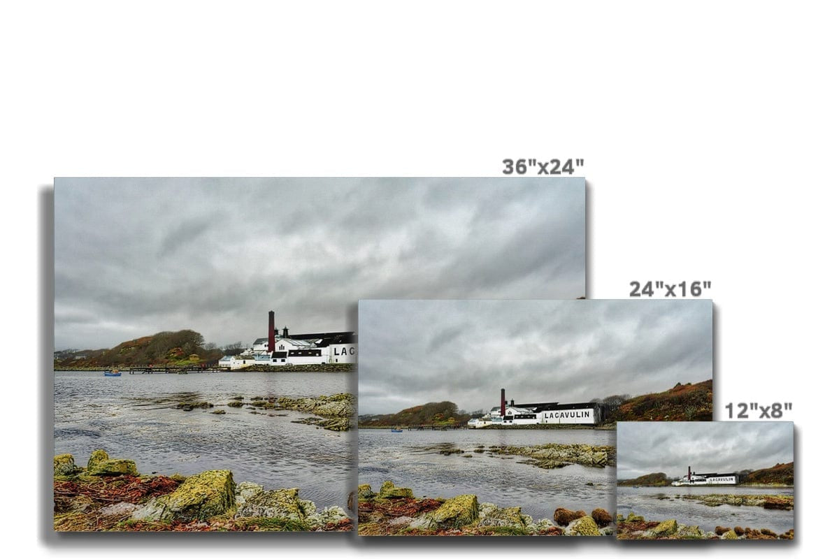 Lagavulin Distillery Soft Colour Canvas by Wandering Spirits Global
