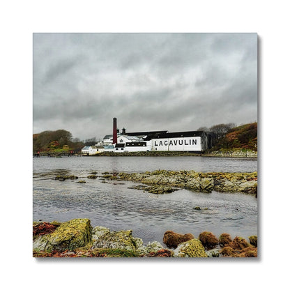 Lagavulin Distillery Soft Colour Canvas 24"x24" / White Wrap by Wandering Spirits Global