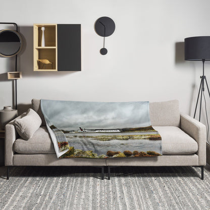Lagavulin Distillery Soft Colour Throw Blanket 50″×60″ by Wandering Spirits Global