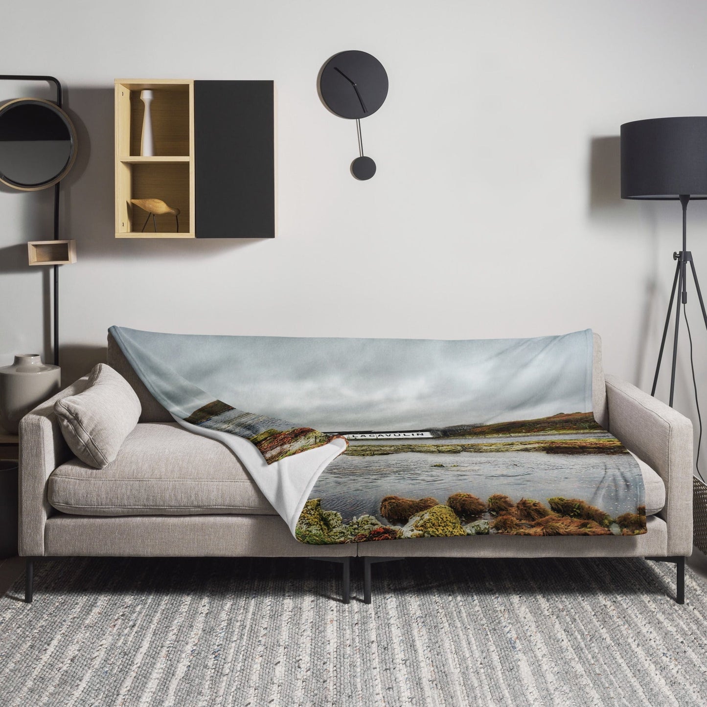 Lagavulin Distillery Soft Colour Throw Blanket 60″×80″ by Wandering Spirits Global