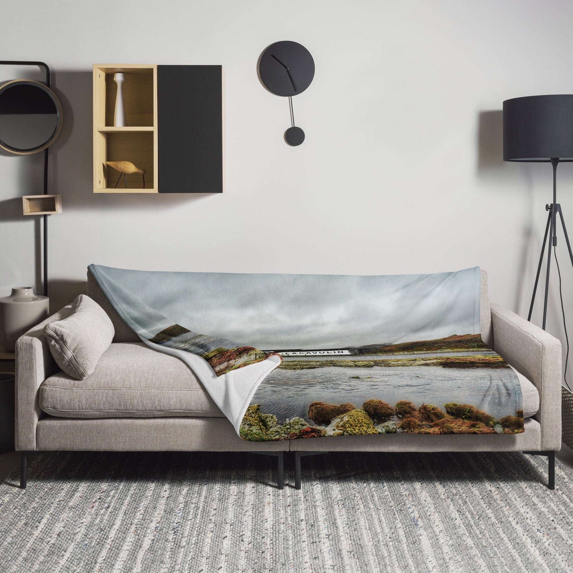 Lagavulin Distillery Soft Colour Throw Blanket 60″×80″ by Wandering Spirits Global
