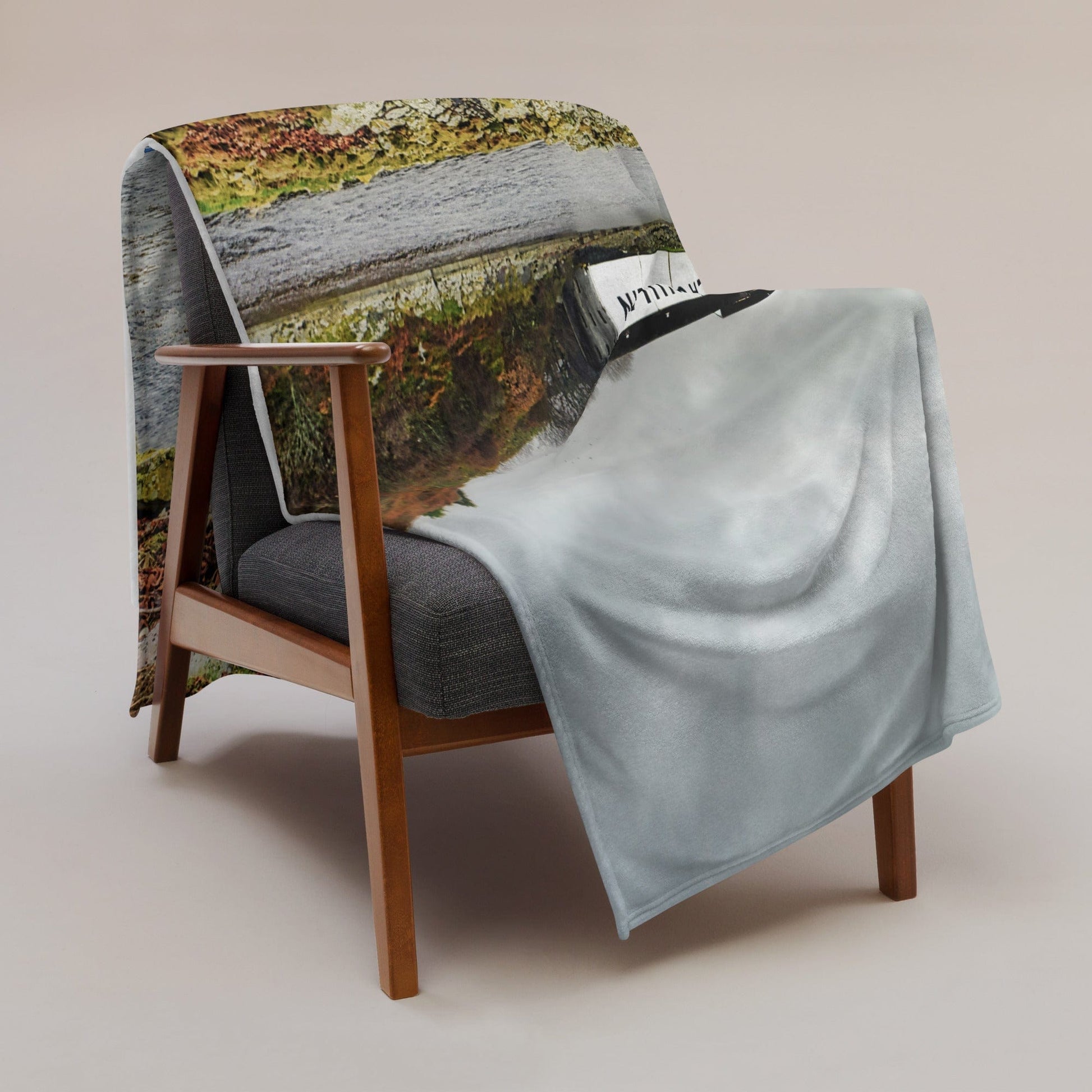 Lagavulin Distillery Soft Colour Throw Blanket by Wandering Spirits Global