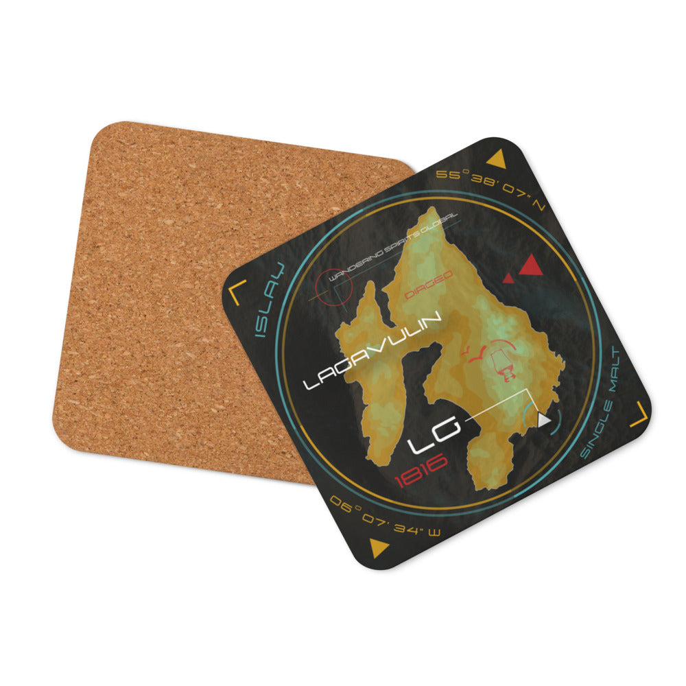 Lagavulin Islay Map Coaster