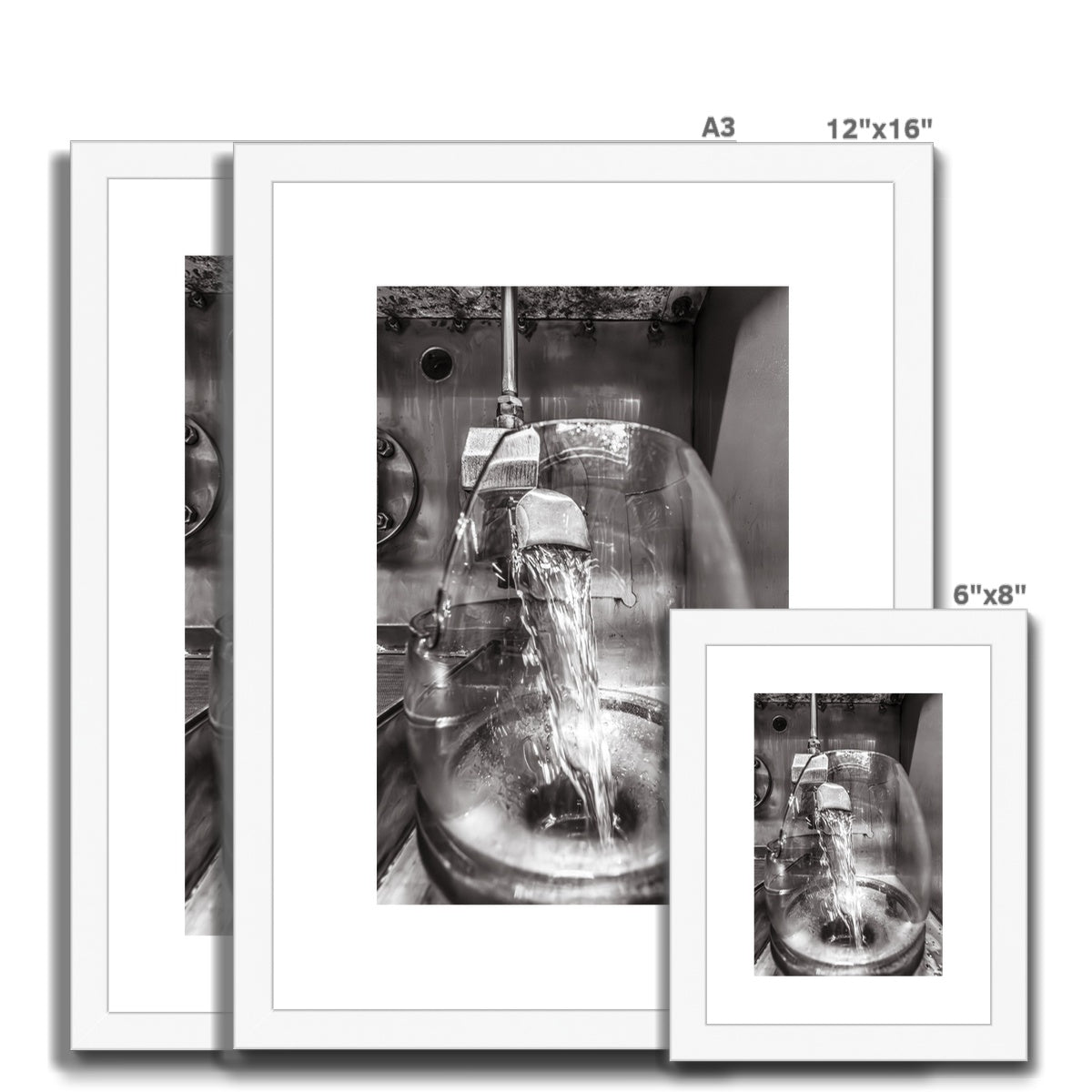 Lagavulin No1 Spirits Feints Black and White Framed & Mounted Print