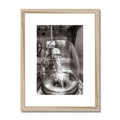 Lagavulin No1 Spirits Feints Black and White Framed & Mounted Print 12"x16" / Natural Frame