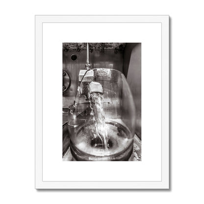 Lagavulin No1 Spirits Feints Black and White Framed & Mounted Print 12"x16" / White Frame