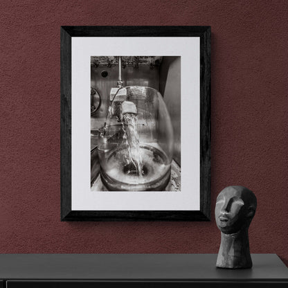 Lagavulin No1 Spirits Feints Black and White Framed & Mounted Print A3 Portrait / Black Frame