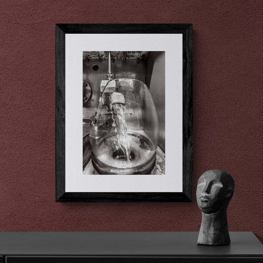 Lagavulin No1 Spirits Feints Black and White Framed & Mounted Print A3 Portrait / Black Frame