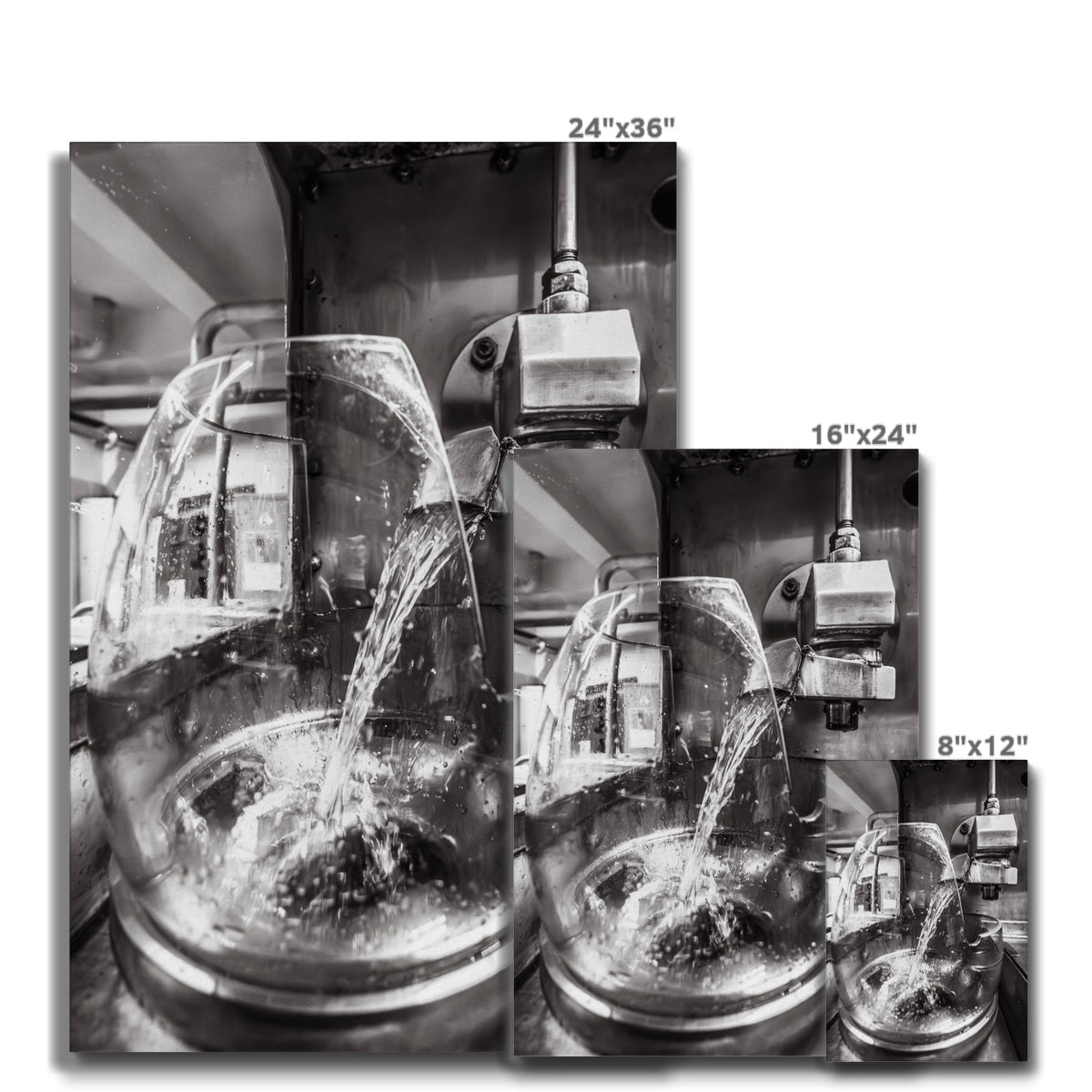 Lagavulin No2 Spirits Feints Black and White Canvas