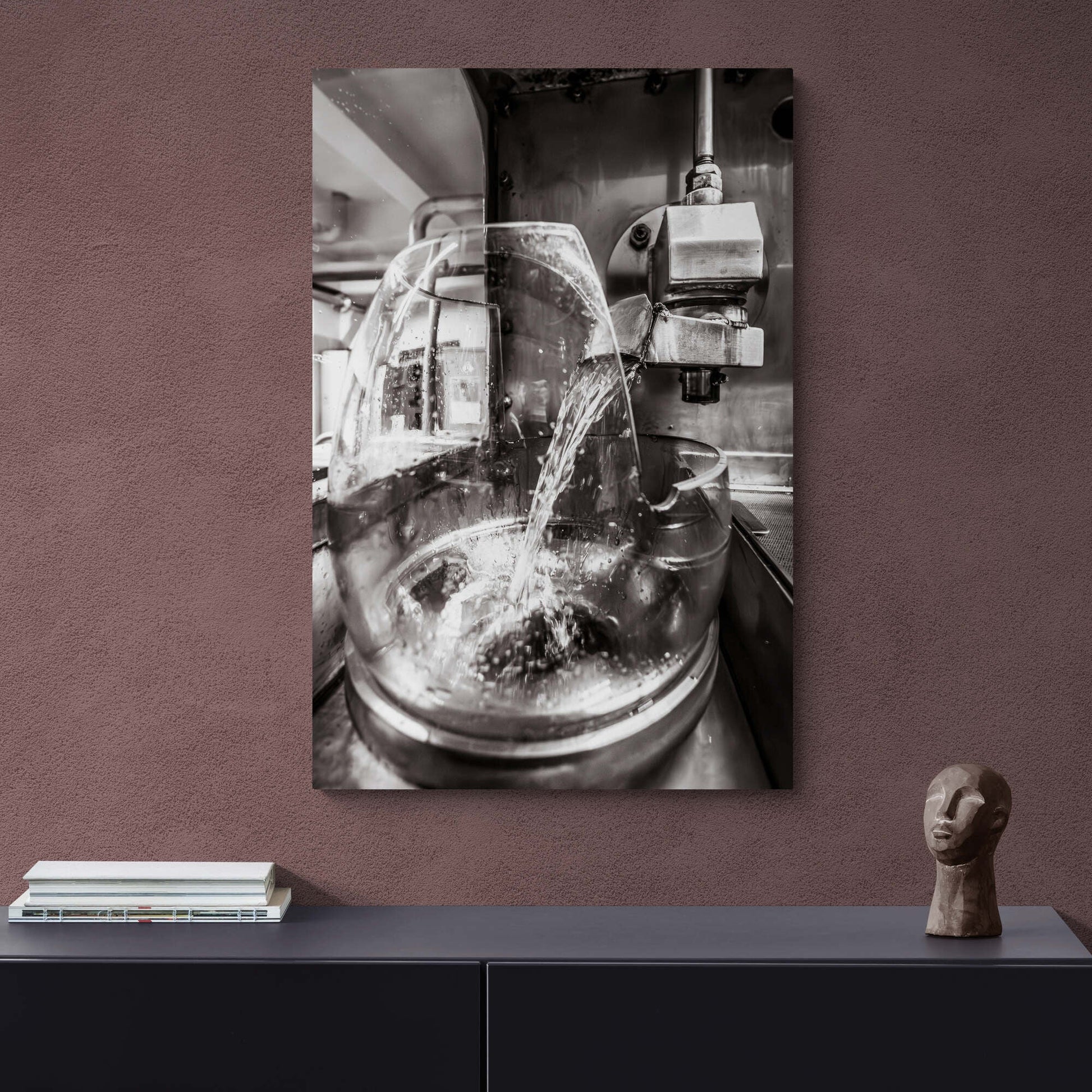 Lagavulin No2 Spirits Feints Black and White Canvas 24"x36" / White Wrap