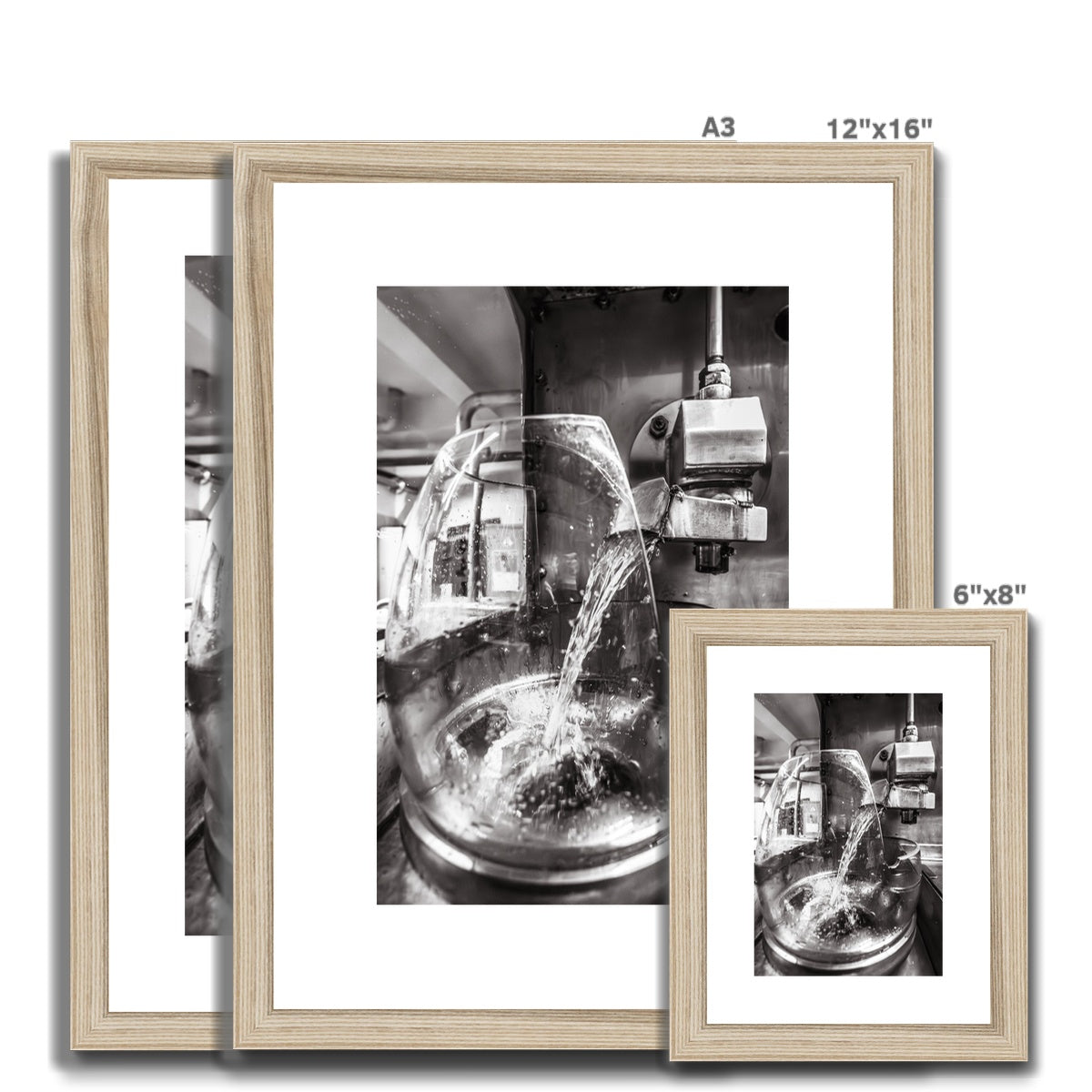 Lagavulin No2 Spirits Feints Black and White Framed & Mounted Print