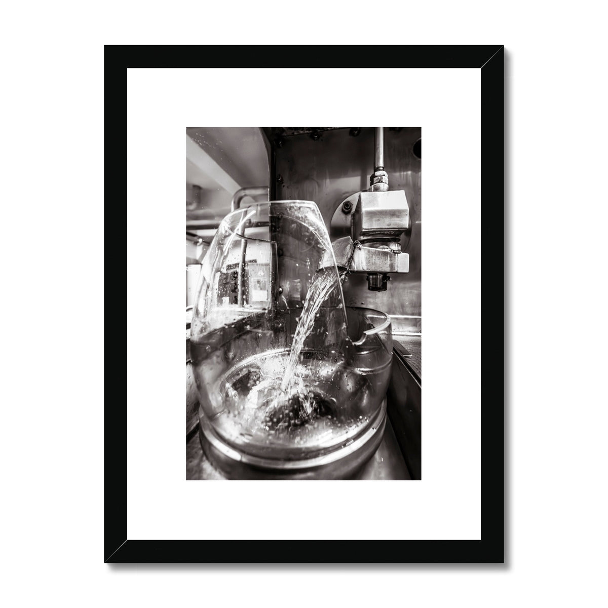 Lagavulin No2 Spirits Feints Black and White Framed & Mounted Print