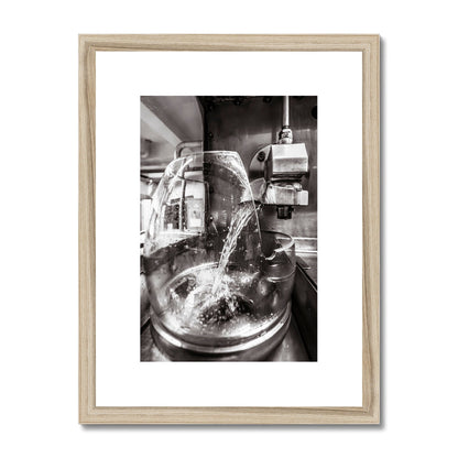 Lagavulin No2 Spirits Feints Black and White Framed & Mounted Print 12"x16" / Natural Frame