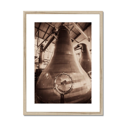 Lagavulin Spirit Still Framed & Mounted Print 18"x24" / Natural Frame