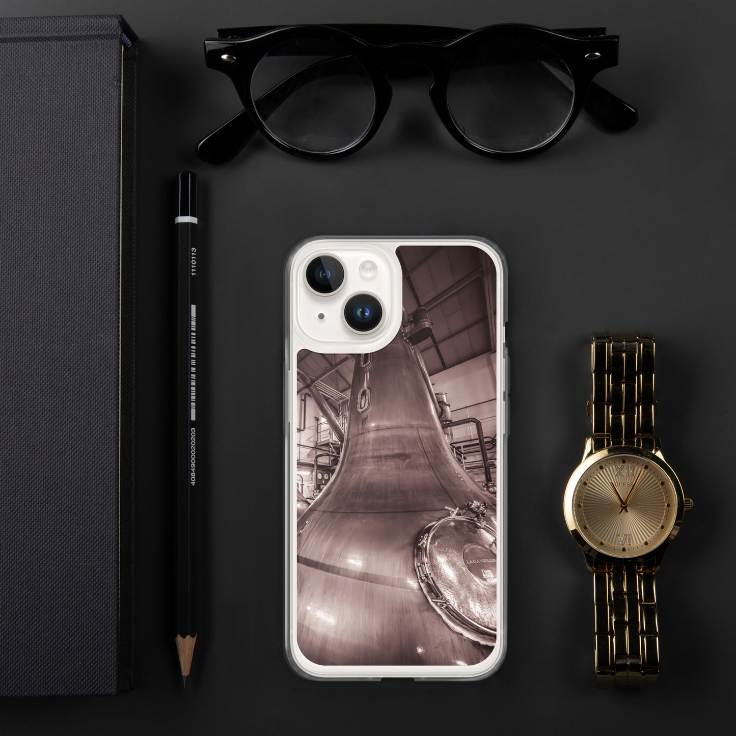 Lagavulin Still Sepia MagSafe® Clear Case for iPhone® iPhone 14