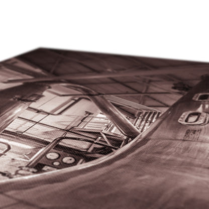 Lagavulin Stills Sepia Canvas