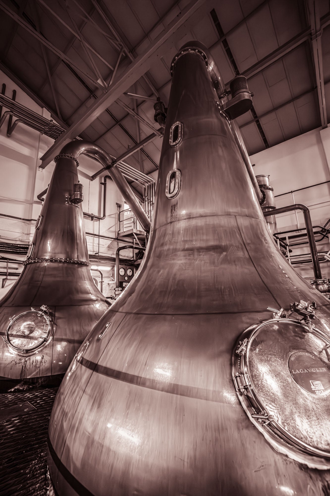 Lagavulin Stills Sepia Canvas