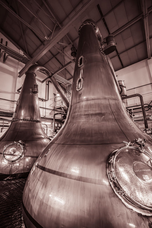 Lagavulin Stills Sepia Canvas