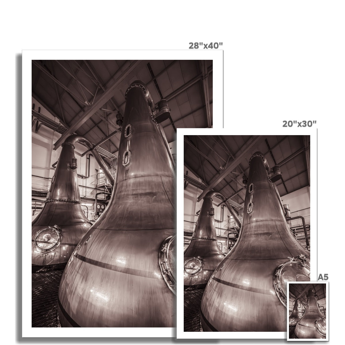 Lagavulin Stills Sepia Hahnemühle Photo Rag Print