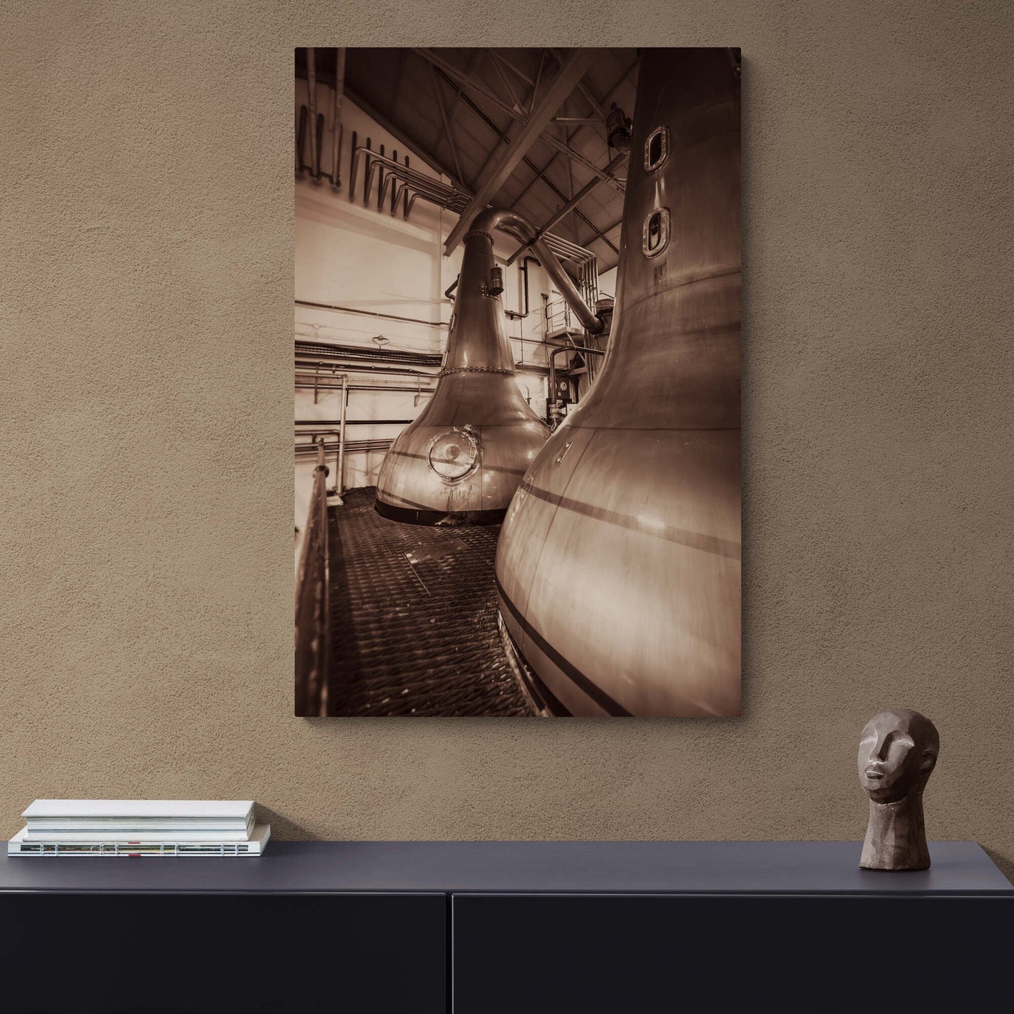 Lagavulin Wash Stills Canvas 24"x36" / White Wrap