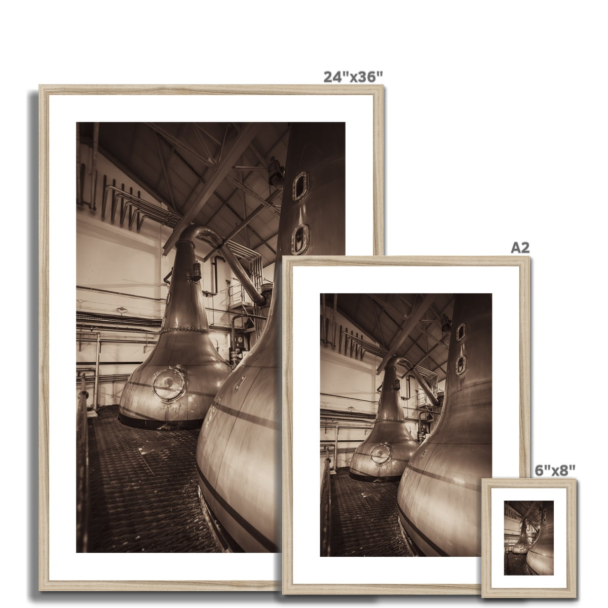 Lagavulin Wash Stills Framed & Mounted Print