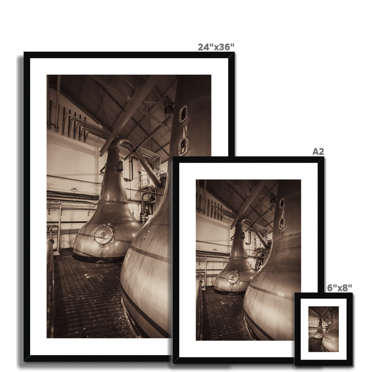 Lagavulin Wash Stills Framed & Mounted Print