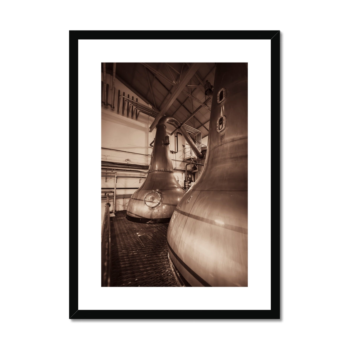 Lagavulin Wash Stills Framed & Mounted Print A2 Portrait / Black Frame