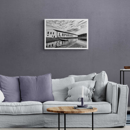 Laphroaig Distillery Islay Black and White Hahnemühle Photo Rag Print A2 Landscape by Wandering Spirits Global