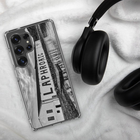 Laphroaig Distillery Warehouse Black and White Samsung Clear Case