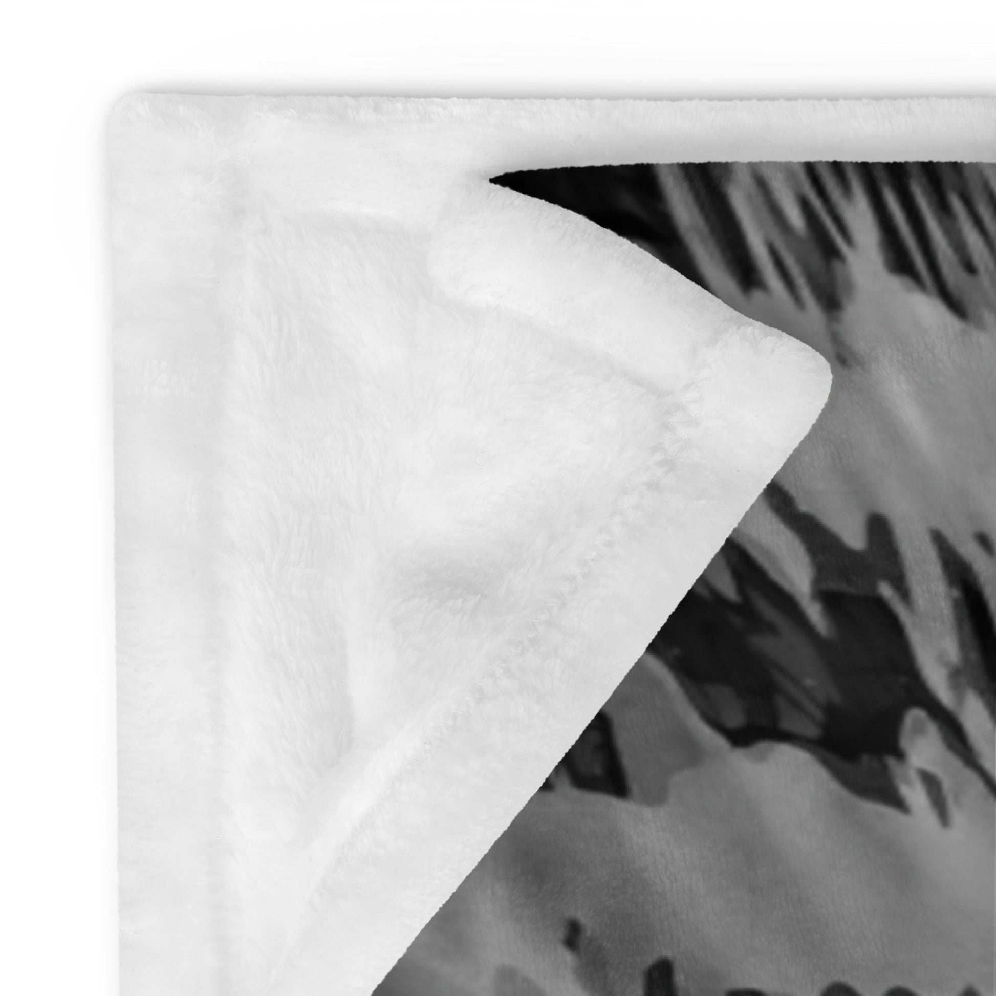 Laphroaig Distillery Warehouse Black and White Throw Blanket