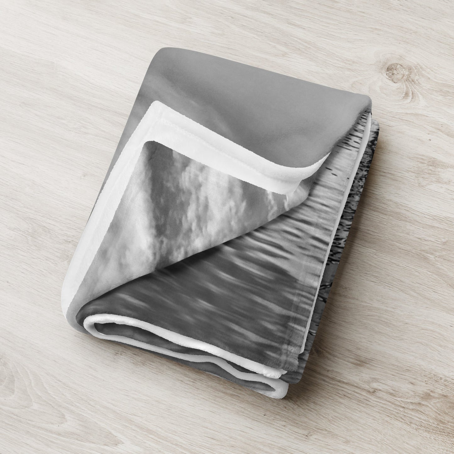 Laphroaig Distillery Warehouse Black and White Throw Blanket