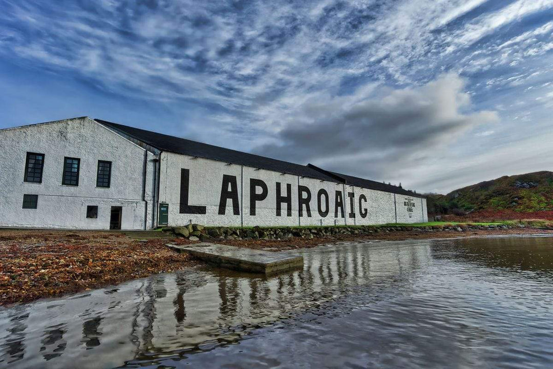 Laphroaig Distillery Warehouse Full Colour Hahnemühle Photo Rag Print by Wandering Spirits Global