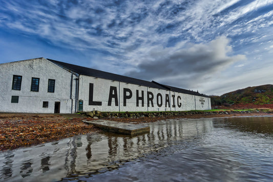 Laphroaig Distillery Warehouse Full Colour Framed & Mounted Print
