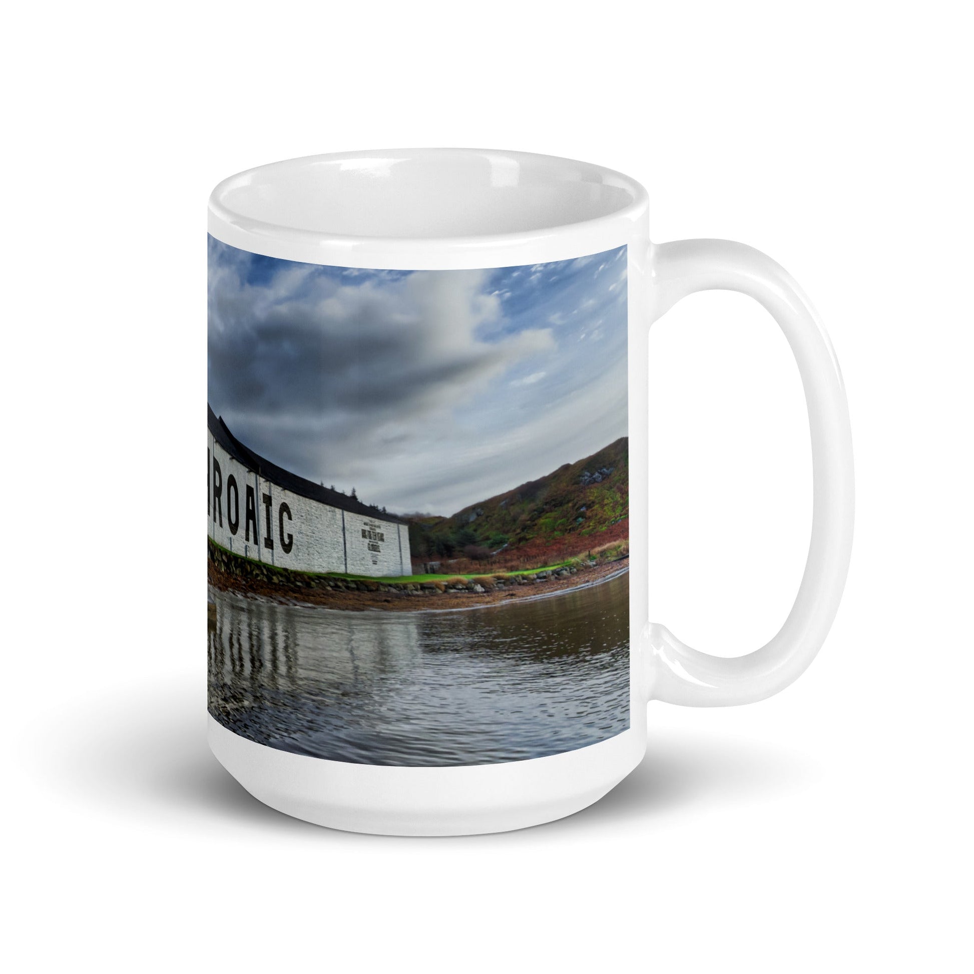 Laphroaig Distillery Warehouse Full Colour Mugs by Wandering Spirits Global