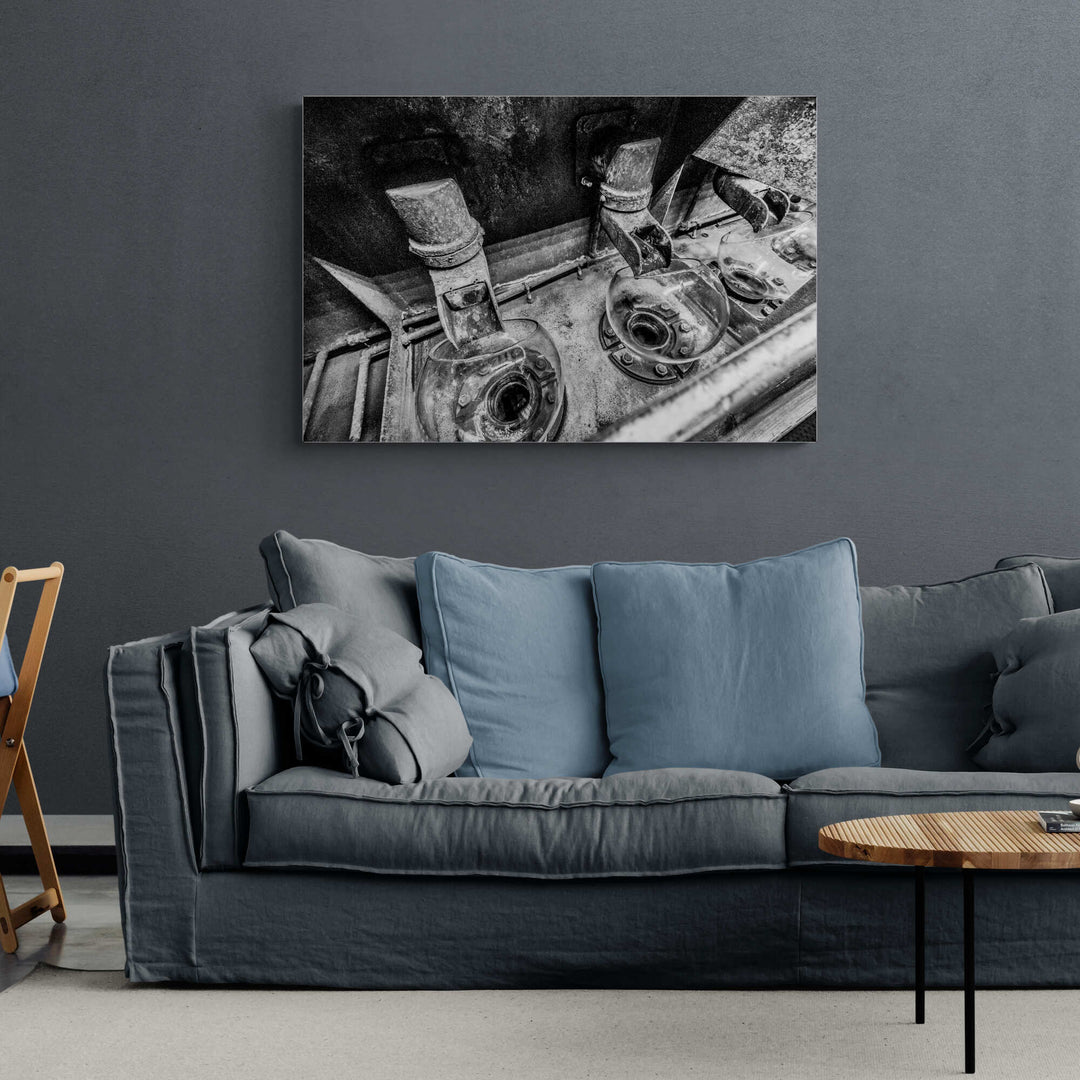 Low Wines Receiver Bowls Black and White C-Type Print 36"x24" by Wandering Spirits Global