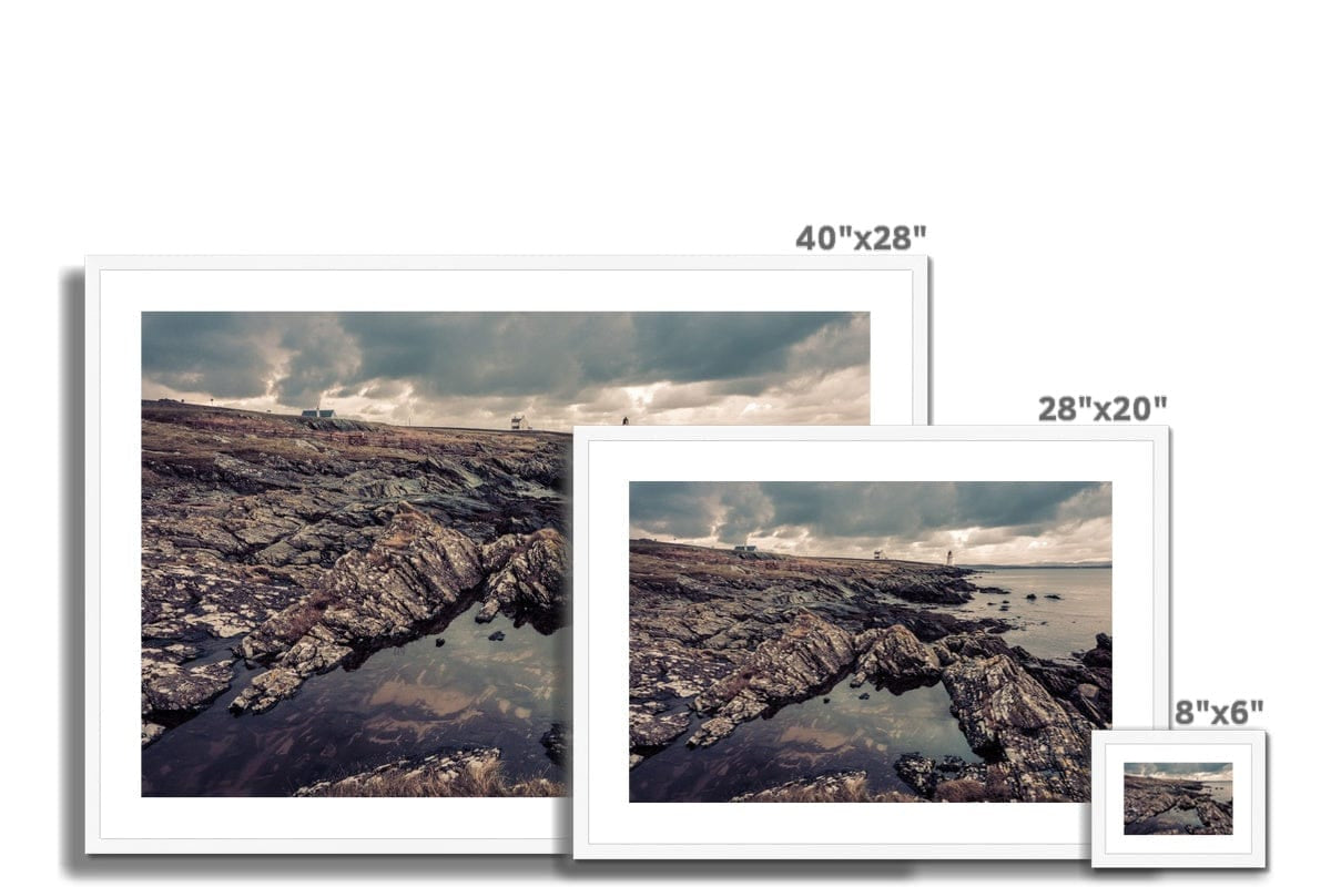 Loch Indaal Islay Winter Framed & Mounted Print by Wandering Spirits Global