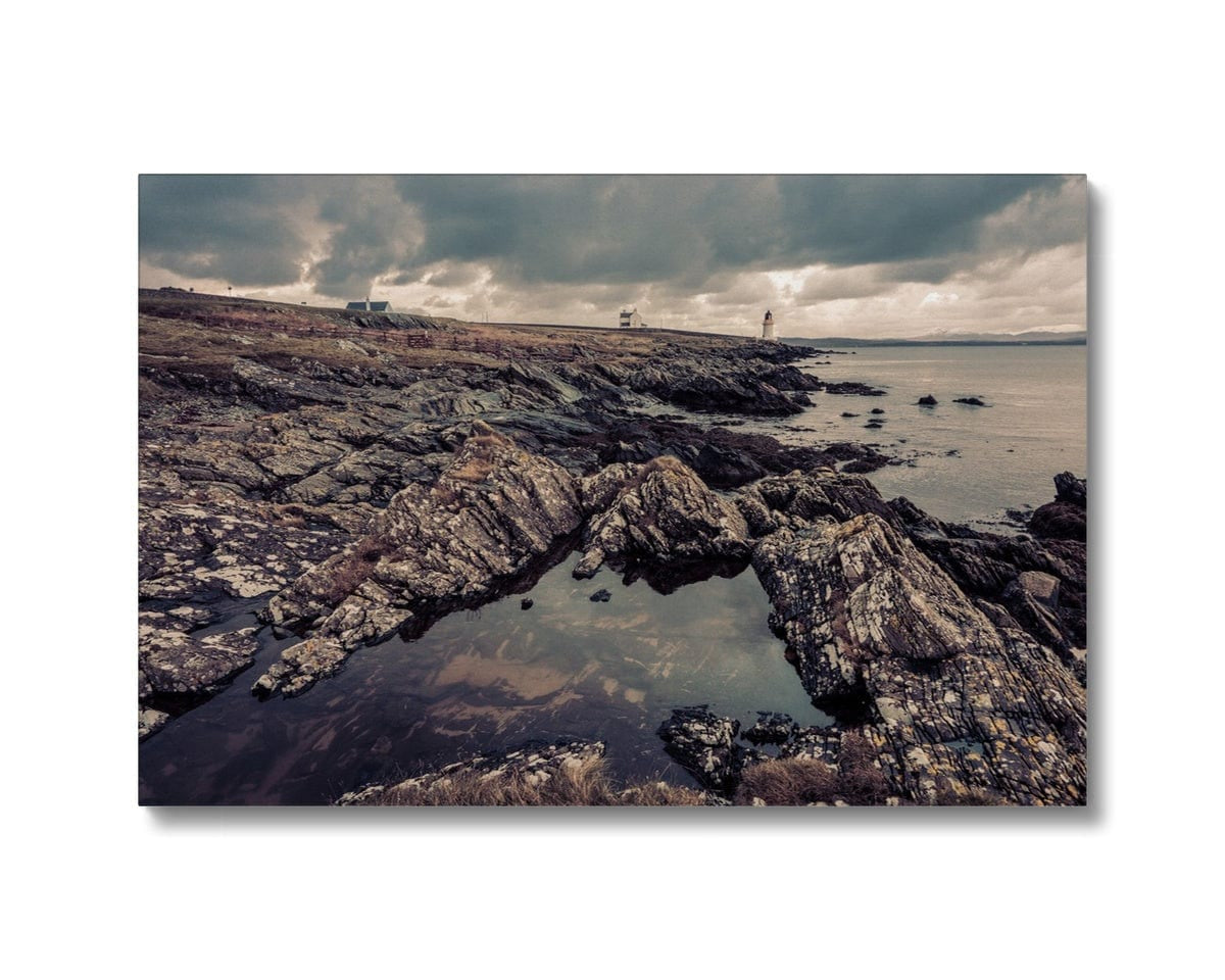 Loch Indaal Islay Winter Canvas 24"x16" / White Wrap by Wandering Spirits Global