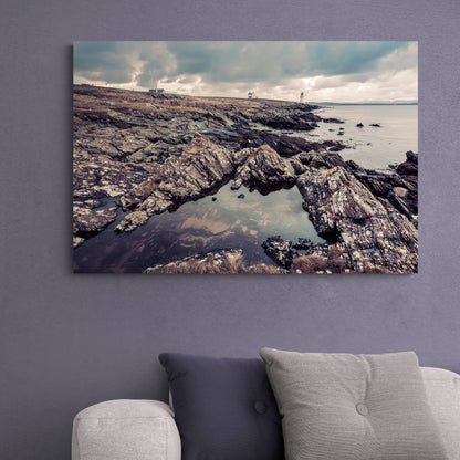 Loch Indaal Islay Winter Premium Canvas 36"x24" / White Wrap