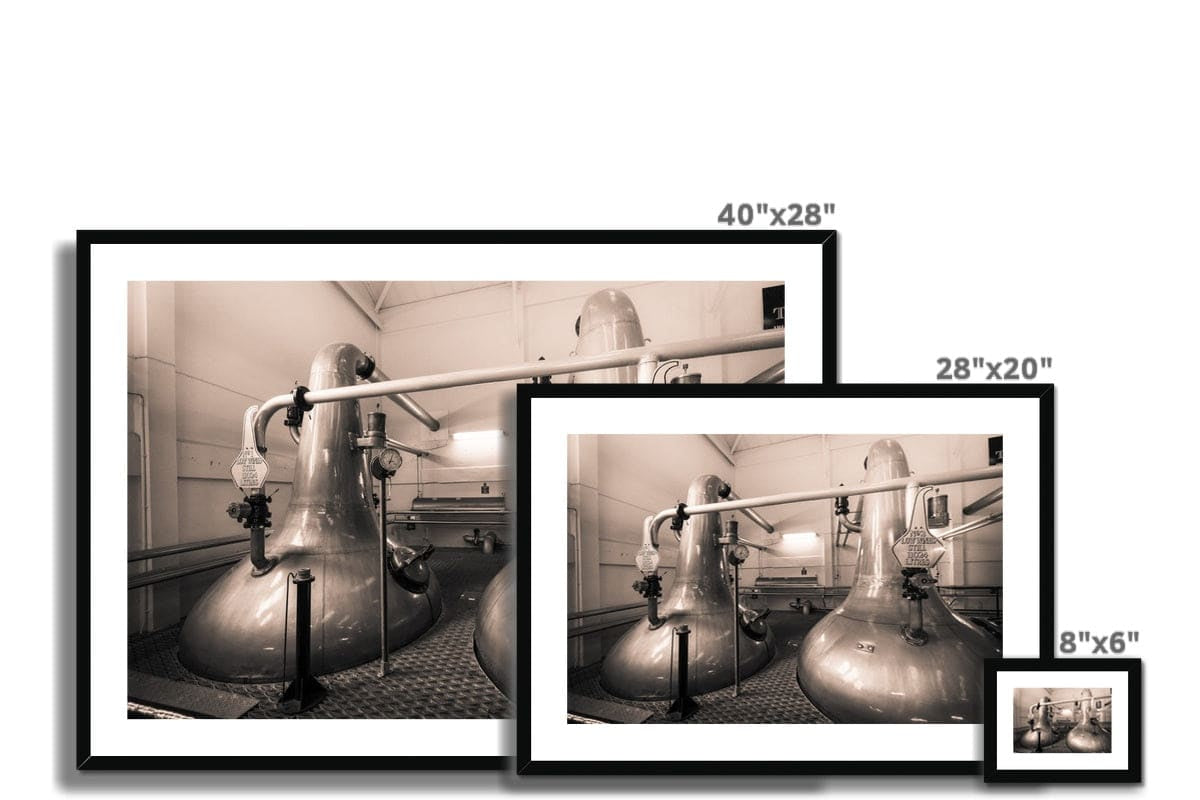 Low Wines 1 and 2 Talisker Golden Toned Framed & Mounted Print by Wandering Spirits Global